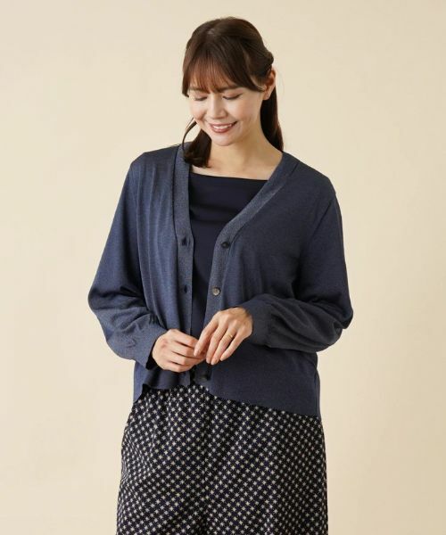 Leilian PLUS HOUSE / レリアンプラスハウス カーディガン・ボレロ | ラメシアーカーディガン | 詳細8