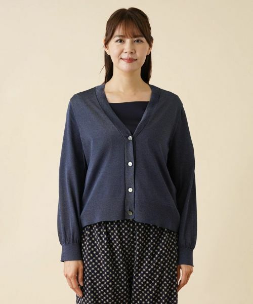 Leilian PLUS HOUSE / レリアンプラスハウス カーディガン・ボレロ | ラメシアーカーディガン | 詳細9