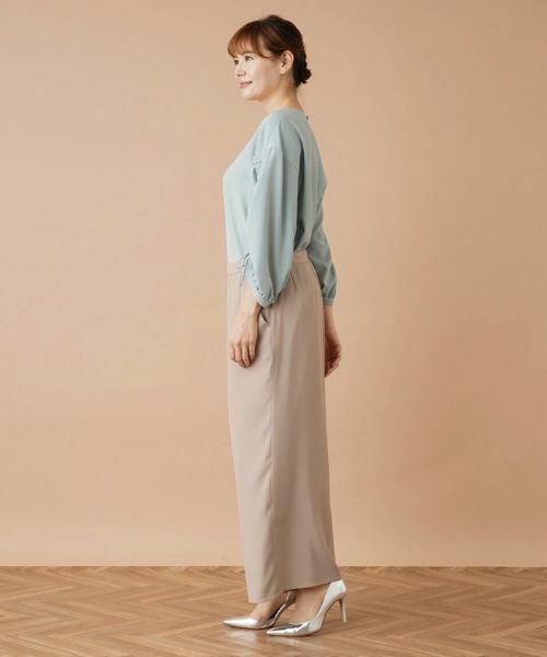 Leilian PLUS HOUSE / レリアンプラスハウス その他パンツ | ワンタックワイドパンツ | 詳細2