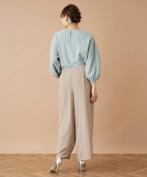 Leilian PLUS HOUSE / レリアンプラスハウス その他パンツ | ワンタックワイドパンツ | 詳細3