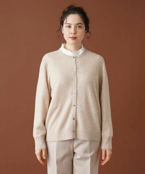 Leilian PLUS HOUSE / レリアンプラスハウス カーディガン・ボレロ | カシミヤクルーネックカーディガン | 詳細8
