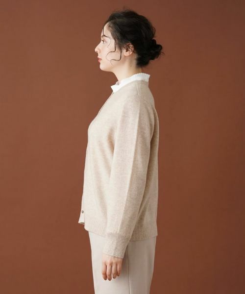 Leilian PLUS HOUSE / レリアンプラスハウス カーディガン・ボレロ | カシミヤクルーネックカーディガン | 詳細9