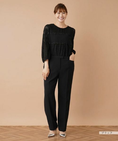 Leilian PLUS HOUSE / レリアンプラスハウス その他パンツ | ストレッチセンタープレスパンツ | 詳細14