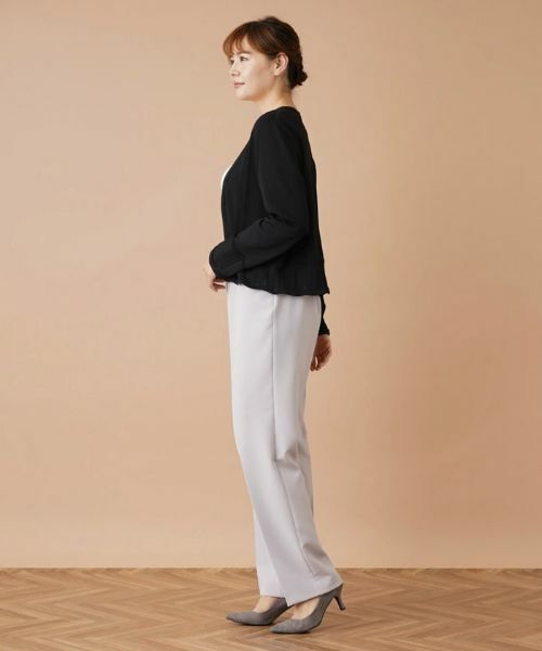Leilian PLUS HOUSE / レリアンプラスハウス その他パンツ | ストレッチセンタープレスパンツ | 詳細18