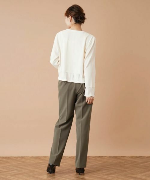 Leilian PLUS HOUSE / レリアンプラスハウス その他パンツ | ストレッチセンタープレスパンツ | 詳細22