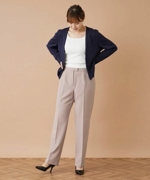 Leilian PLUS HOUSE / レリアンプラスハウス その他パンツ | ストレッチセンタープレスパンツ | 詳細23