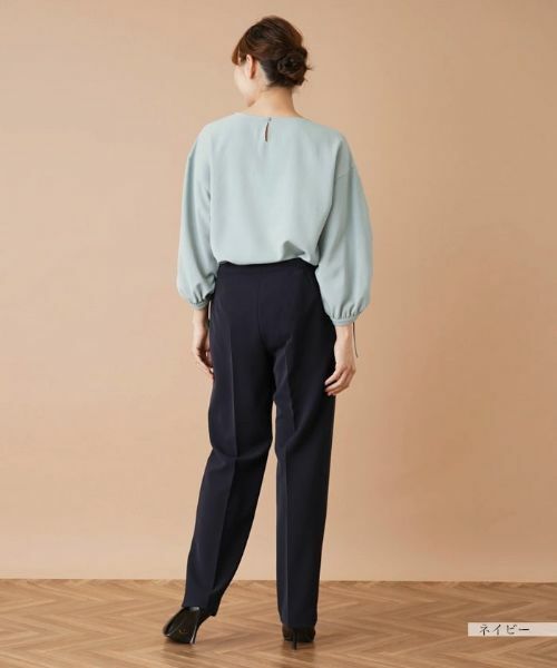 Leilian PLUS HOUSE / レリアンプラスハウス その他パンツ | ストレッチセンタープレスパンツ | 詳細3