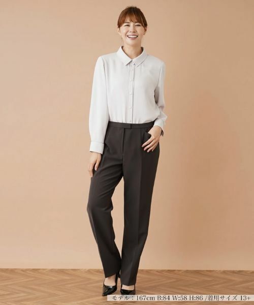 Leilian PLUS HOUSE / レリアンプラスハウス その他パンツ | ストレッチセンタープレスパンツ | 詳細4