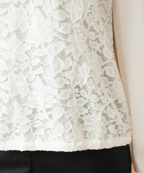 Leilian PLUS HOUSE / レリアンプラスハウス シャツ・ブラウス | レース切り替えブラウス【セレモニー】 | 詳細10