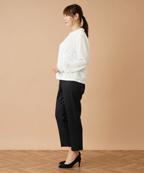 Leilian PLUS HOUSE / レリアンプラスハウス シャツ・ブラウス | レース切り替えブラウス【セレモニー】 | 詳細2