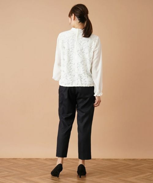 Leilian PLUS HOUSE / レリアンプラスハウス シャツ・ブラウス | レース切り替えブラウス【セレモニー】 | 詳細3