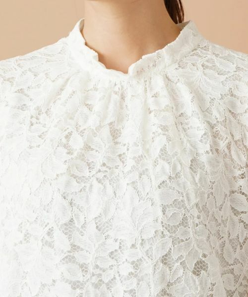 Leilian PLUS HOUSE / レリアンプラスハウス シャツ・ブラウス | レース切り替えブラウス【セレモニー】 | 詳細7