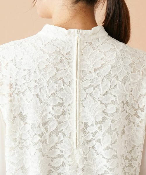 Leilian PLUS HOUSE / レリアンプラスハウス シャツ・ブラウス | レース切り替えブラウス【セレモニー】 | 詳細8