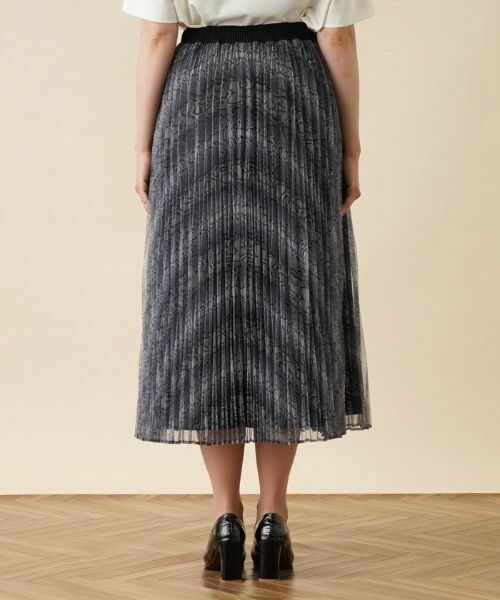 Leilian PLUS HOUSE / レリアンプラスハウス ロング・マキシ丈スカート | パイソン柄プリーツロングスカート【プラス企画】 | 詳細6