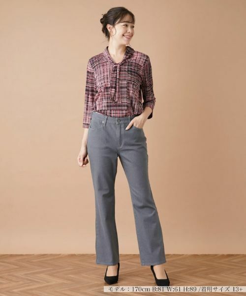 Leilian PLUS HOUSE / レリアンプラスハウス デニムパンツ | ストレッチブーツカットデニムパンツ【L JEANS】 | 詳細1