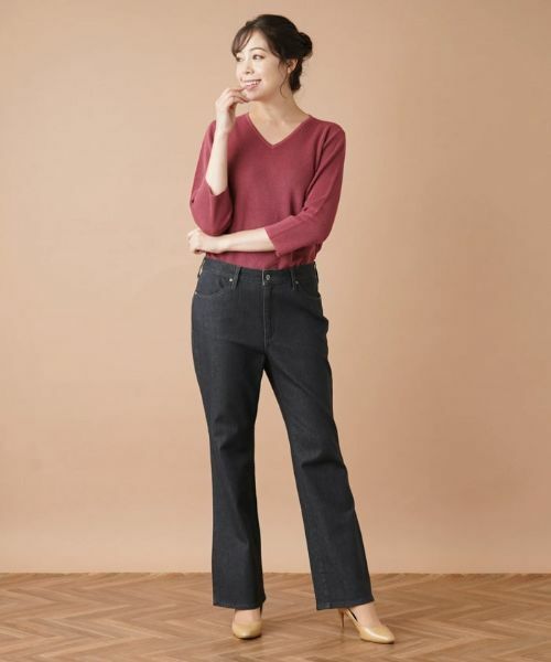 Leilian PLUS HOUSE / レリアンプラスハウス デニムパンツ | ストレッチブーツカットデニムパンツ【L JEANS】 | 詳細16