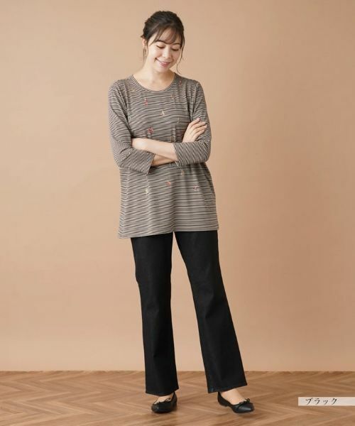 Leilian PLUS HOUSE / レリアンプラスハウス デニムパンツ | ストレッチブーツカットデニムパンツ【L JEANS】 | 詳細19