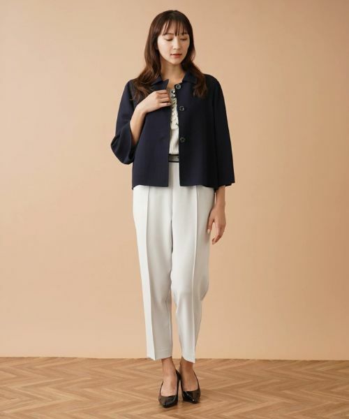 Leilian PLUS HOUSE / レリアンプラスハウス テーラードジャケット | ステンカラージャケット【MANIGLIA】 | 詳細1