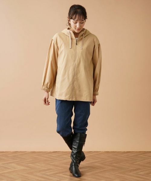 Leilian PLUS HOUSE / レリアンプラスハウス テーラードジャケット | フード付きジップジャケット | 詳細1