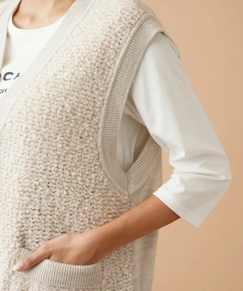 Leilian PLUS HOUSE / レリアンプラスハウス テーラードジャケット | Vネックニットベスト | 詳細10