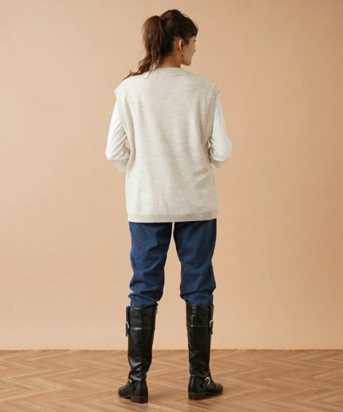 Leilian PLUS HOUSE / レリアンプラスハウス テーラードジャケット | Vネックニットベスト | 詳細3