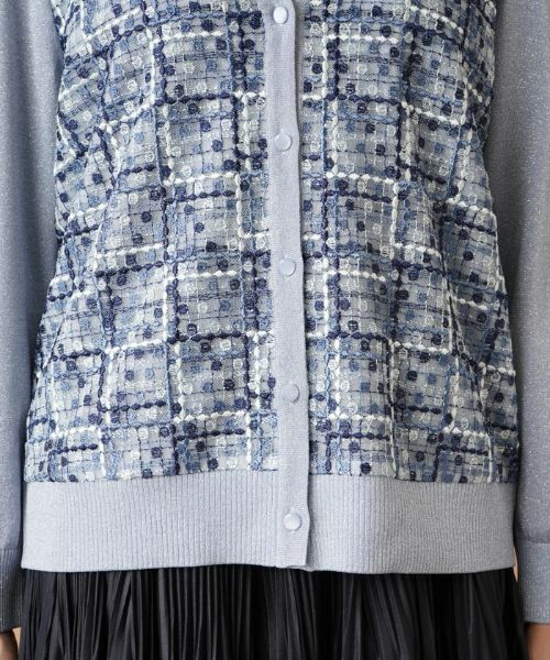 Leilian PLUS HOUSE / レリアンプラスハウス カーディガン・ボレロ | エンブロイダリーカーディガン | 詳細10