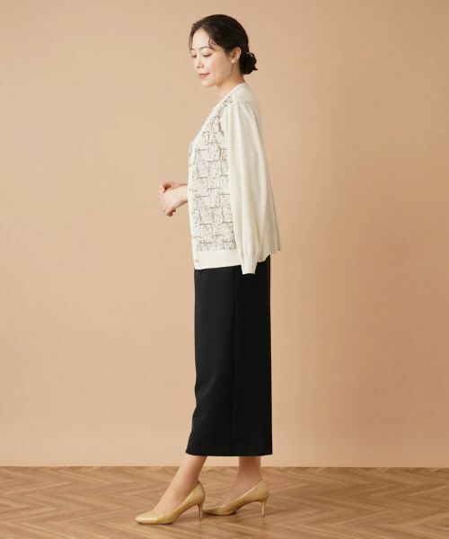 Leilian PLUS HOUSE / レリアンプラスハウス カーディガン・ボレロ | エンブロイダリーカーディガン | 詳細13