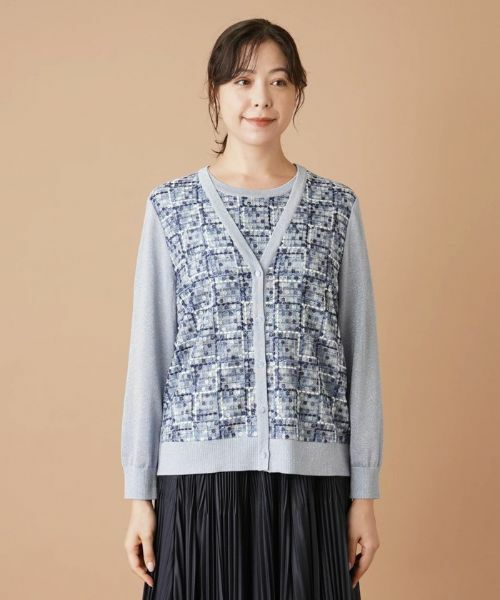 Leilian PLUS HOUSE / レリアンプラスハウス カーディガン・ボレロ | エンブロイダリーカーディガン | 詳細4