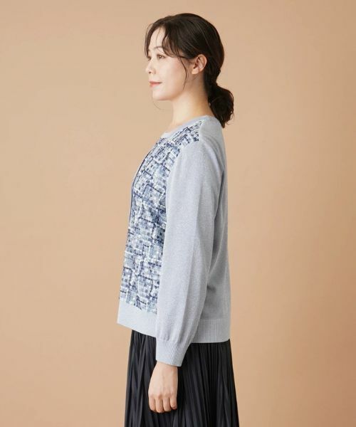 Leilian PLUS HOUSE / レリアンプラスハウス カーディガン・ボレロ | エンブロイダリーカーディガン | 詳細5