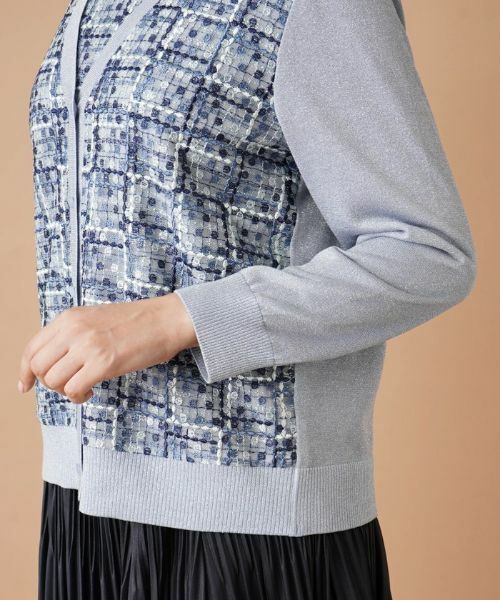 Leilian PLUS HOUSE / レリアンプラスハウス カーディガン・ボレロ | エンブロイダリーカーディガン | 詳細9