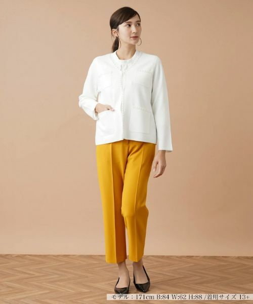 Leilian PLUS HOUSE / レリアンプラスハウス テーラードジャケット | トリムノーカラージャケット | 詳細1