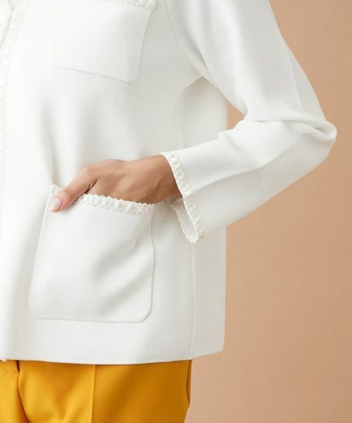 Leilian PLUS HOUSE / レリアンプラスハウス テーラードジャケット | トリムノーカラージャケット | 詳細10