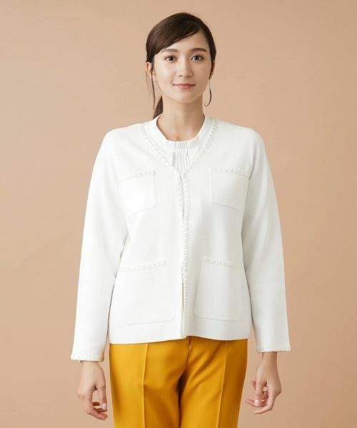 Leilian PLUS HOUSE / レリアンプラスハウス テーラードジャケット | トリムノーカラージャケット | 詳細4