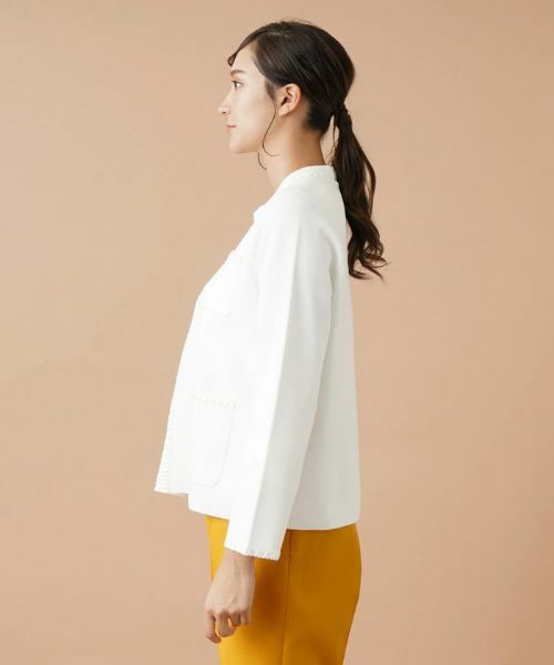 Leilian PLUS HOUSE / レリアンプラスハウス テーラードジャケット | トリムノーカラージャケット | 詳細5