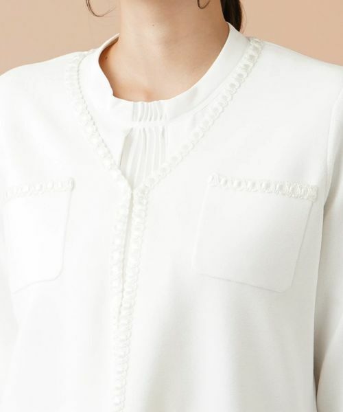 Leilian PLUS HOUSE / レリアンプラスハウス テーラードジャケット | トリムノーカラージャケット | 詳細7