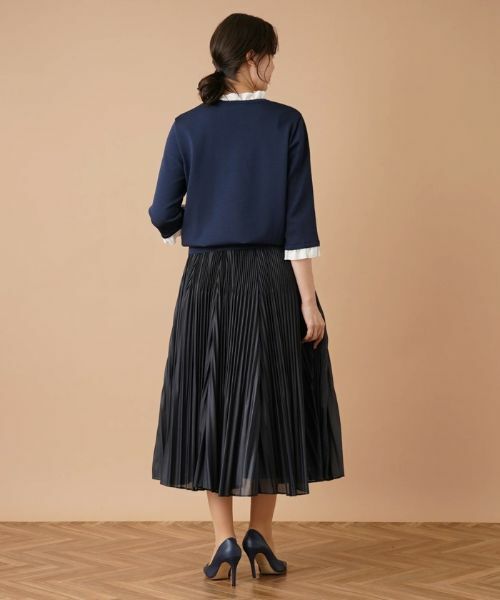 Leilian PLUS HOUSE / レリアンプラスハウス ニット・セーター | フリル切替七分袖ニット | 詳細13