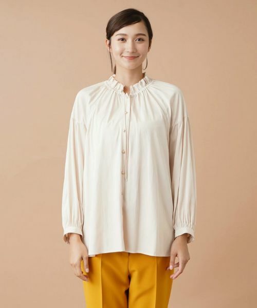 Leilian PLUS HOUSE / レリアンプラスハウス シャツ・ブラウス | フリルリボンブラウス | 詳細4