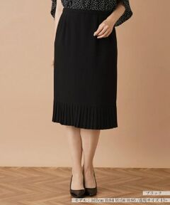 Leilian PLUS HOUSE / レリアンプラスハウス ミニ・ひざ丈スカート | プリーツ切替ミモレスカート