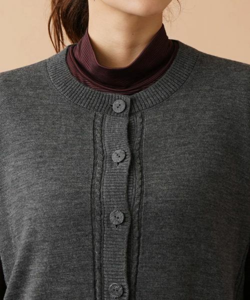 Leilian PLUS HOUSE / レリアンプラスハウス テーラードジャケット | 半袖ニットカーディガン | 詳細10