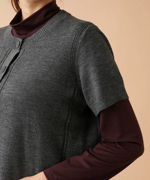 Leilian PLUS HOUSE / レリアンプラスハウス テーラードジャケット | 半袖ニットカーディガン | 詳細13