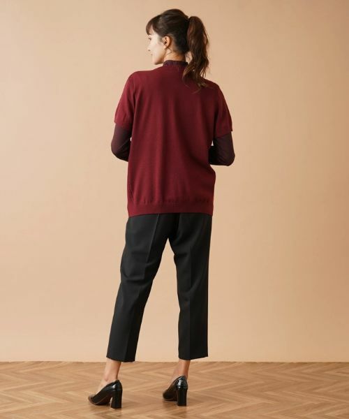 Leilian PLUS HOUSE / レリアンプラスハウス テーラードジャケット | 半袖ニットカーディガン | 詳細18