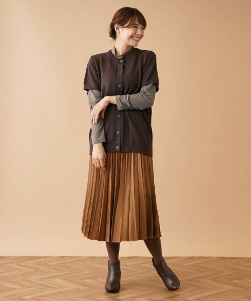 Leilian PLUS HOUSE / レリアンプラスハウス テーラードジャケット | 半袖ニットカーディガン | 詳細19