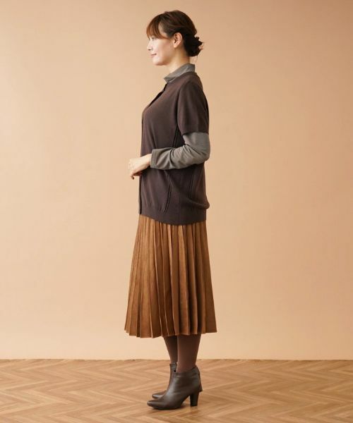 Leilian PLUS HOUSE / レリアンプラスハウス テーラードジャケット | 半袖ニットカーディガン | 詳細20