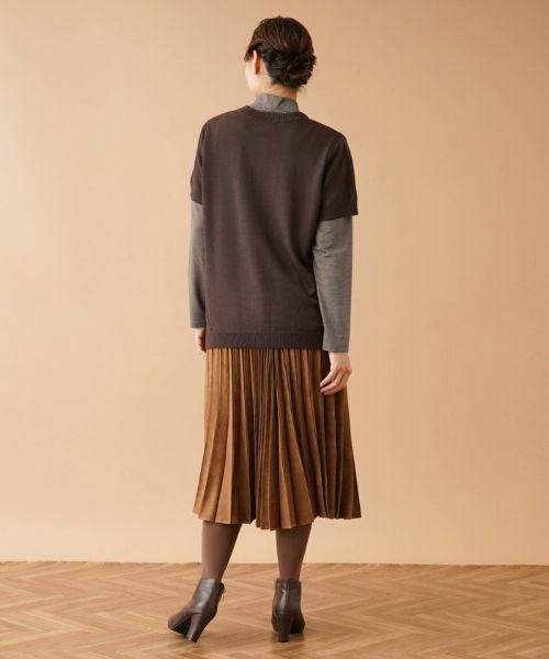 Leilian PLUS HOUSE / レリアンプラスハウス テーラードジャケット | 半袖ニットカーディガン | 詳細21