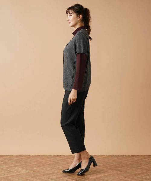 Leilian PLUS HOUSE / レリアンプラスハウス テーラードジャケット | 半袖ニットカーディガン | 詳細5