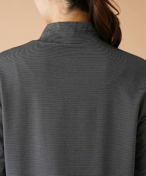 Leilian PLUS HOUSE / レリアンプラスハウス カットソー | ナローボーダーハイネックカットソー | 詳細14