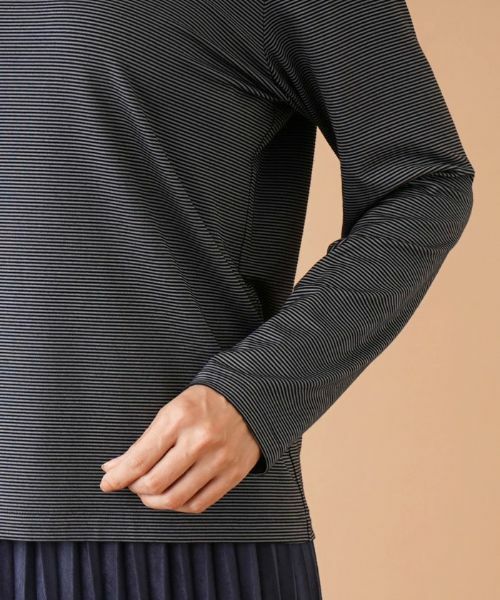 Leilian PLUS HOUSE / レリアンプラスハウス カットソー | ナローボーダーハイネックカットソー | 詳細15