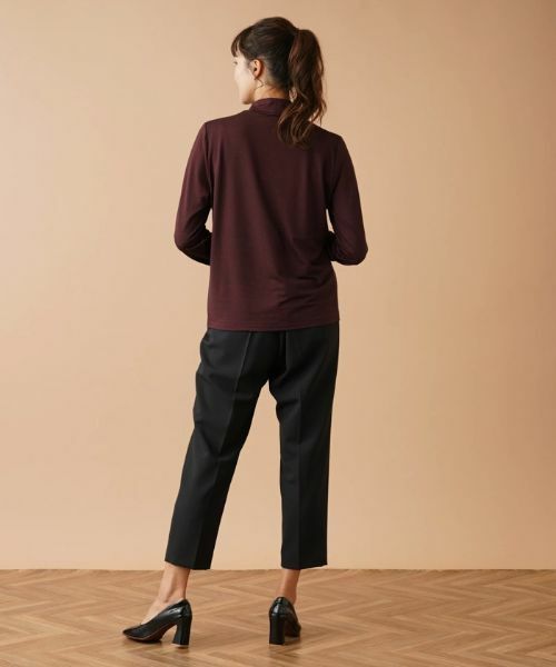 Leilian PLUS HOUSE / レリアンプラスハウス カットソー | ナローボーダーハイネックカットソー | 詳細3