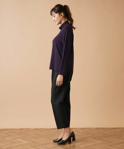 Leilian PLUS HOUSE / レリアンプラスハウス カットソー | ナローボーダーハイネックカットソー | 詳細5