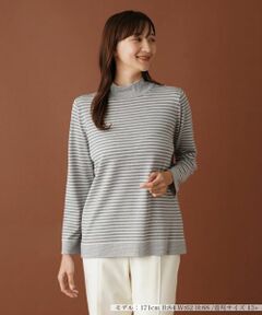 Leilian PLUS HOUSE / レリアンプラスハウス ニット・セーター | ボーダーハイネックカットソー